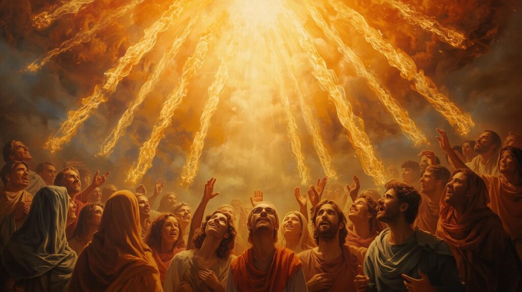 Holy Spirit Fire Falling on Everyone